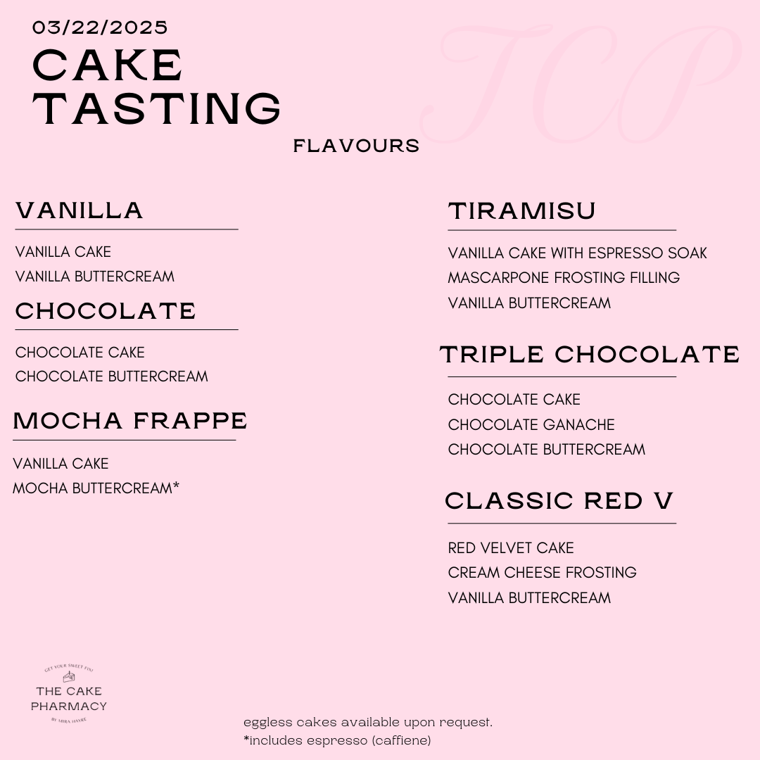 Cake Tasting Box