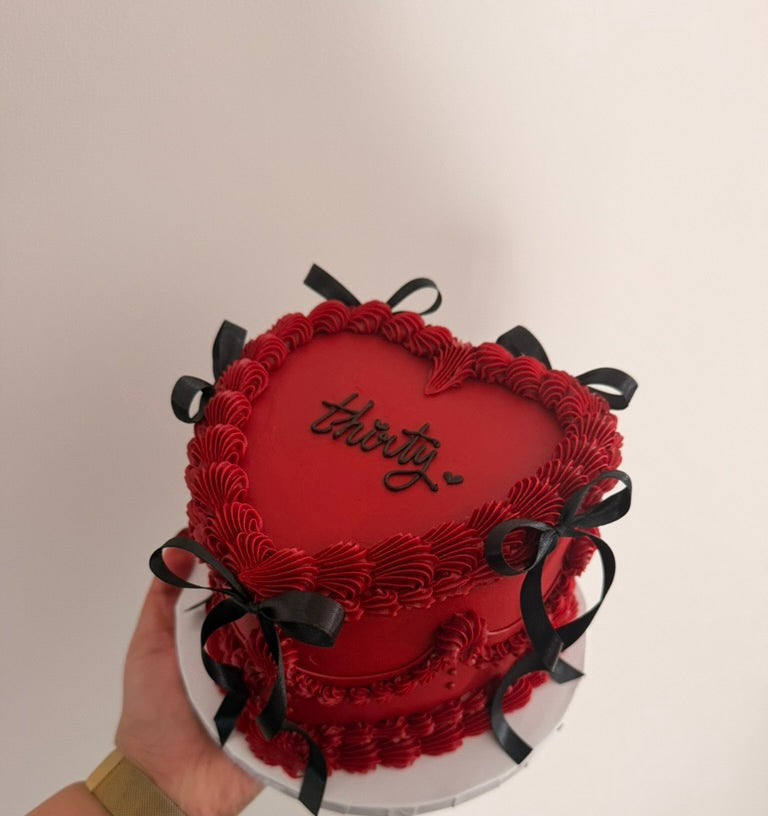 Vintage Heart Cake