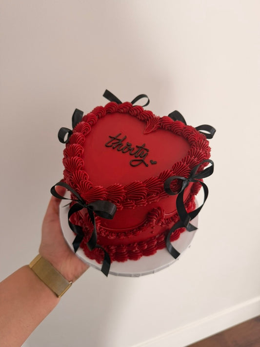 Vintage Heart Cake