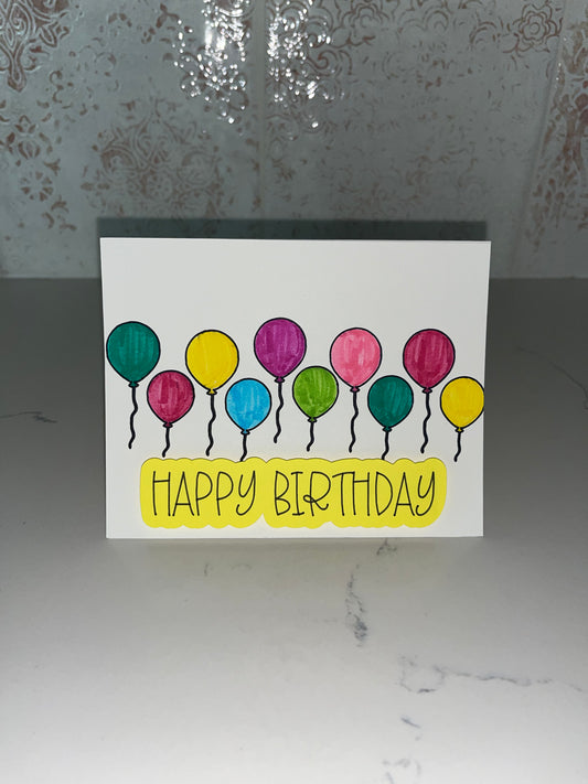 Birthday Balloon Card