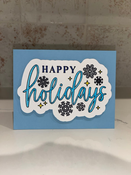 Winter Happy Holidays Card