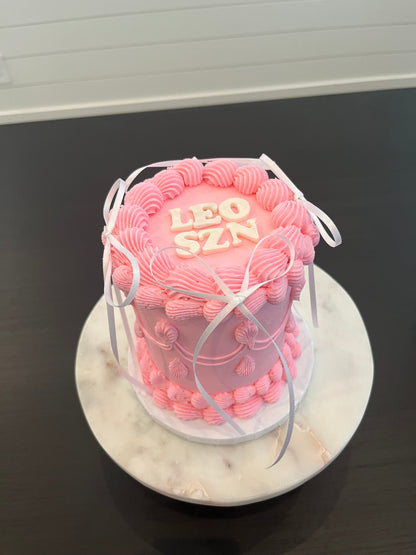 Bows & Buttercream Cake